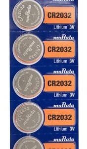 MURATA Μπαταρία λιθίου CR2032, 3V, 5τμχ